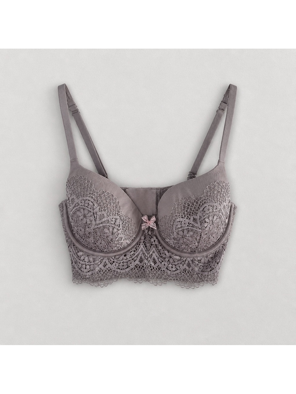 Victoria's Secret Body by Victoria Lined Demi Lace Bra 34D – Light Purple